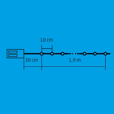 Mikro LED-es fényfüzér - ML 23/WW